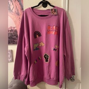 Plus Size Womens Graphic long sleeve Sweatshirt size 4X NEW